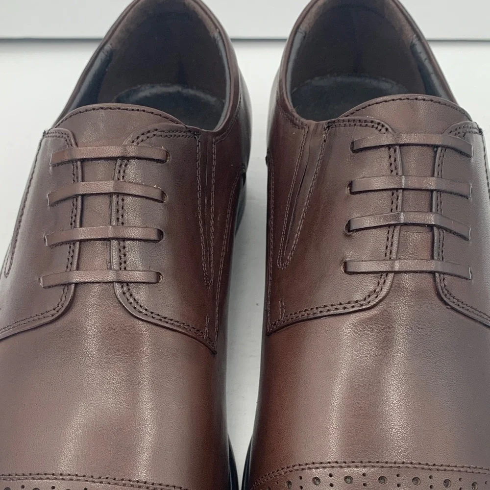 VINTAGE FOUNDRY Co. Men's No Lace Brown Oxford Shoes Size 11